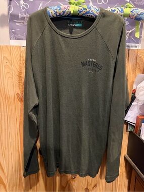 Esprit Men's Olive Crewneck Long-Sleeve thermal